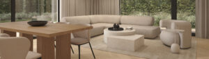 soft minimal interior domagala design